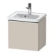 Duravit Meuble sous-lavabo D-Neo 48,4x37,2x44 cm, 1 tiroir, mural, chr/taupe mat-1