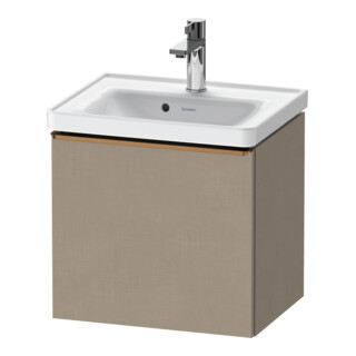 Duravit Meuble sous lavabo D-Neo 48,4x37,2x44 cm, 1 tiroir, wd, bronze patiné/lin