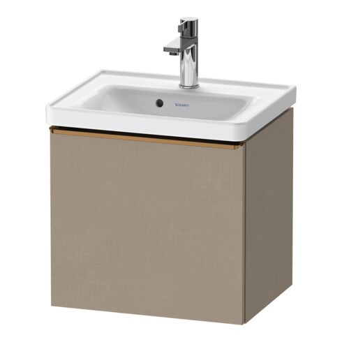 Duravit Meuble sous lavabo D-Neo 48,4x37,2x44 cm, 1 tiroir, wd, bronze patiné/lin