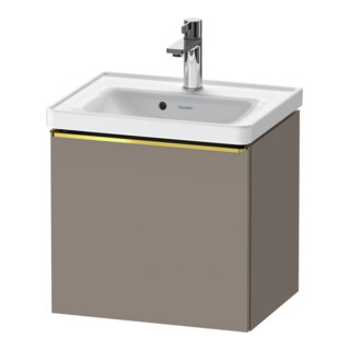 Duravit Meuble sous-lavabo D-Neo 48,4x37,2x44 cm, 1 tiroir, wd, g pol/Basalt ma