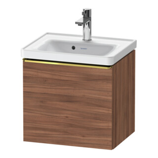 Duravit Meuble sous lavabo D-Neo 48,4x37,2x44 cm, 1 tiroir, wd, g pol/Noyer Nat