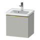 Duravit Meuble sous lavabo D-Neo 48,4x37,2x44 cm, 1 tiroir, wd, laqué or/gris mat-1
