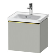 Duravit Meuble sous lavabo D-Neo 48,4x37,2x44 cm, 1 tiroir, wd, laqué or/gris mat