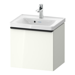 Duravit Meuble sous lavabo D-Neo 48,4x37,2x44 cm, 1 tiroir, wd, noir/blanc hgl