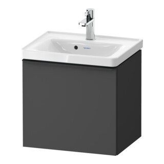 Duravit Meuble sous lavabo D-Neo 48,4x37,2x44 cm, 1 tiroir, wd, noir/Grap ma