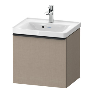 Duravit Meuble sous lavabo D-Neo 48,4x37,2x44 cm, 1 tiroir, wd, noir/lin