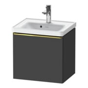 Duravit Meuble sous lavabo D-Neo 48,4x37,2x44cm, 1 porte, wd, gris poli/gris mat