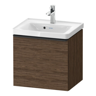 Duravit Meuble sous-lavabo D-Neo 48,4x37,2x44cm, 1 tiroir, wd, noir/noisette foncé