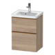 Duravit Meuble sous lavabo D-Neo 48,4x37,2x62,5 cm, 1 porte, blanc marbré-1