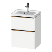 Duravit Meuble sous lavabo D-Neo 48,4x37,2x62,5 cm, 1 porte, bronze mat/blanc