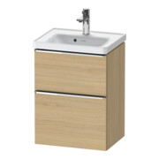 Duravit Meuble sous-lavabo D-Neo 48,4x37,2x62,5 cm, 1 porte, chrome/chêne naturel-1