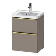 Duravit Meuble sous lavabo D-Neo 48,4x37,2x62,5 cm, 1 porte, gris poli/Bas ma