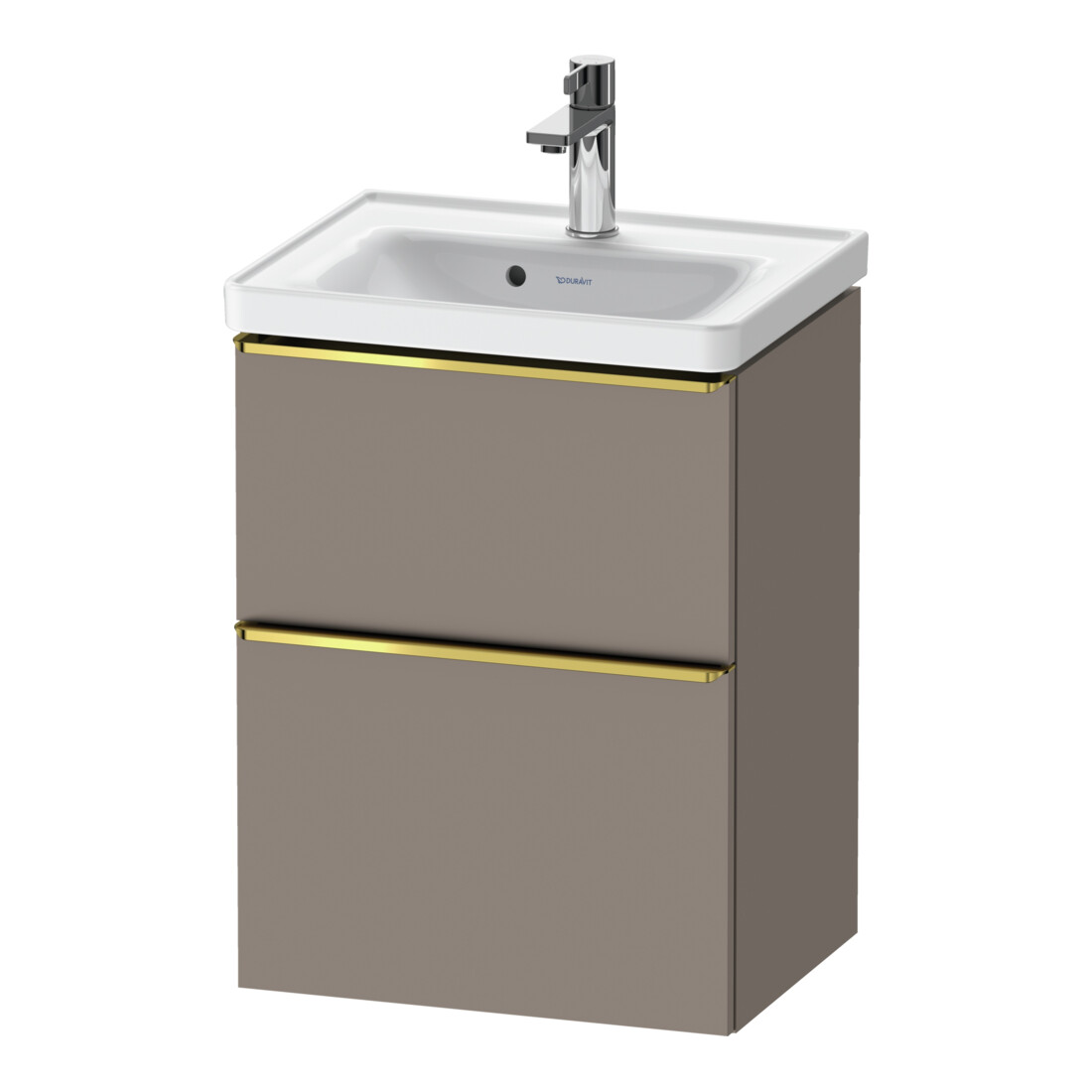 Duravit Meuble sous lavabo D-Neo 48,4x37,2x62,5 cm, 1 porte, gris poli/Bas ma