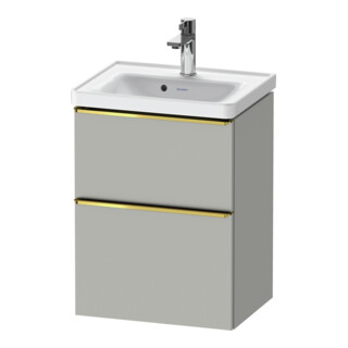 Duravit Meuble sous lavabo D-Neo 48,4x37,2x62,5 cm, 1 porte, gris poli/gris mat