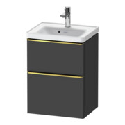 Duravit Meuble sous-lavabo D-Neo 48,4x37,2x62,5 cm, 1 porte, gris poli/gris mat