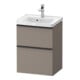 Duravit Meuble sous-lavabo D-Neo 48,4x37,2x62,5 cm, 1 porte, noir/Bas ma-1