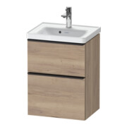 Duravit Meuble sous lavabo D-Neo 48,4x37,2x62,5 cm, 1 porte, noir/marbre œuf-1