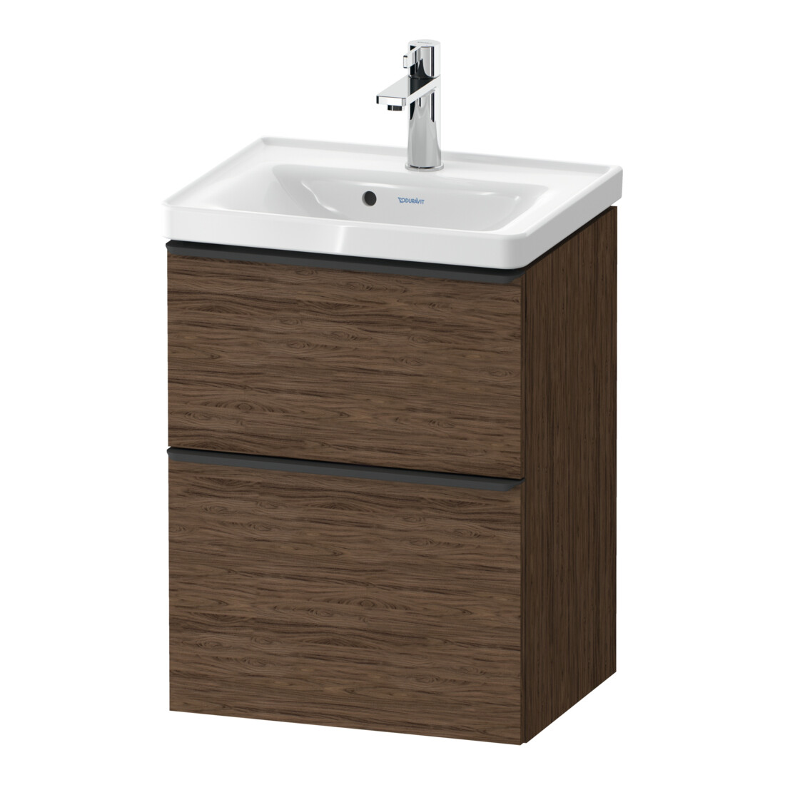 Duravit Meuble sous lavabo D-Neo 48,4x37,2x62,5 cm, 1 porte, noir/noisette foncé