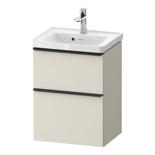 Duravit Meuble sous-lavabo D-Neo 48,4x37,2x62,5 cm, 1 porte, noir/taupe mat