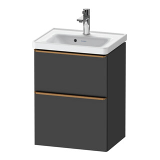 Duravit Meuble sous lavabo D-Neo 48,4x37,2x62,5cm, 1 porte, b blanc/gris ma