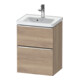 Duravit Meuble sous lavabo D-Neo 48,4x37,2x62,5cm, 1 porte, ch/oeuf marbré-1