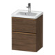 Duravit Meuble sous-lavabo D-Neo 48,4x37,2x62,5cm, 1 porte, chêne naturel foncé-1