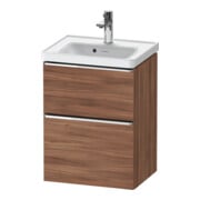 Duravit Meuble sous-lavabo D-Neo 48,4x37,2x62,5cm, 1 porte, chromé/noisette naturel-1
