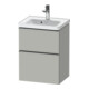 Duravit Meuble sous-lavabo D-Neo 48,4x37,2x62,5cm, 1 porte, ES blanc/gris mat-1