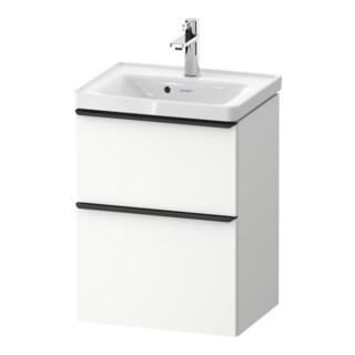 Duravit Meuble sous-lavabo D-Neo 48,4x37,2x62,5cm, 1 porte, noir/blanc mat