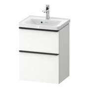 Duravit Meuble sous-lavabo D-Neo 48,4x37,2x62,5cm, 1 porte, noir/blanc mat-1