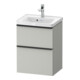 Duravit Meuble sous-lavabo D-Neo 48,4x37,2x62,5cm, 1 porte, noir/gris ma-1