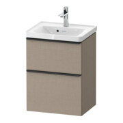 Duravit Meuble sous lavabo D-Neo 48,4x37,2x62,5cm, 1 porte, noir/lin