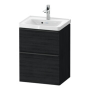 Duravit Meuble sous lavabo D-Neo 48,4x37,2x62,5cm, 1 porte, noir/oeuf noir