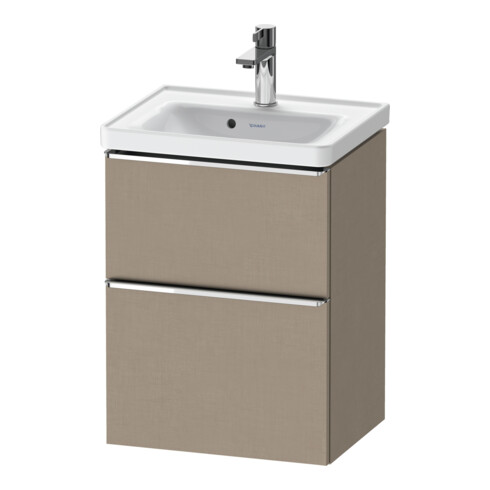 Duravit Meuble sous-lavabo D-Neo 48,4x37,2x62,5cm, 1 tiroir, chrome/lin