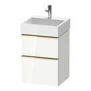 Duravit Meuble sous lavabo D-Neo 48,4x44,2 cm, blanc brillant, 1 porte, 1 tiroir-1