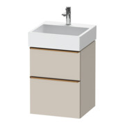 Duravit Meuble sous-lavabo D-Neo 48,4x44,2 cm, blanc brillant, 1 porte, 1 tiroir