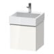 Duravit Meuble sous-lavabo D-Neo 48,4x44,2 cm, chromé/blanc brillant, 1 tiroir, suspendu-1