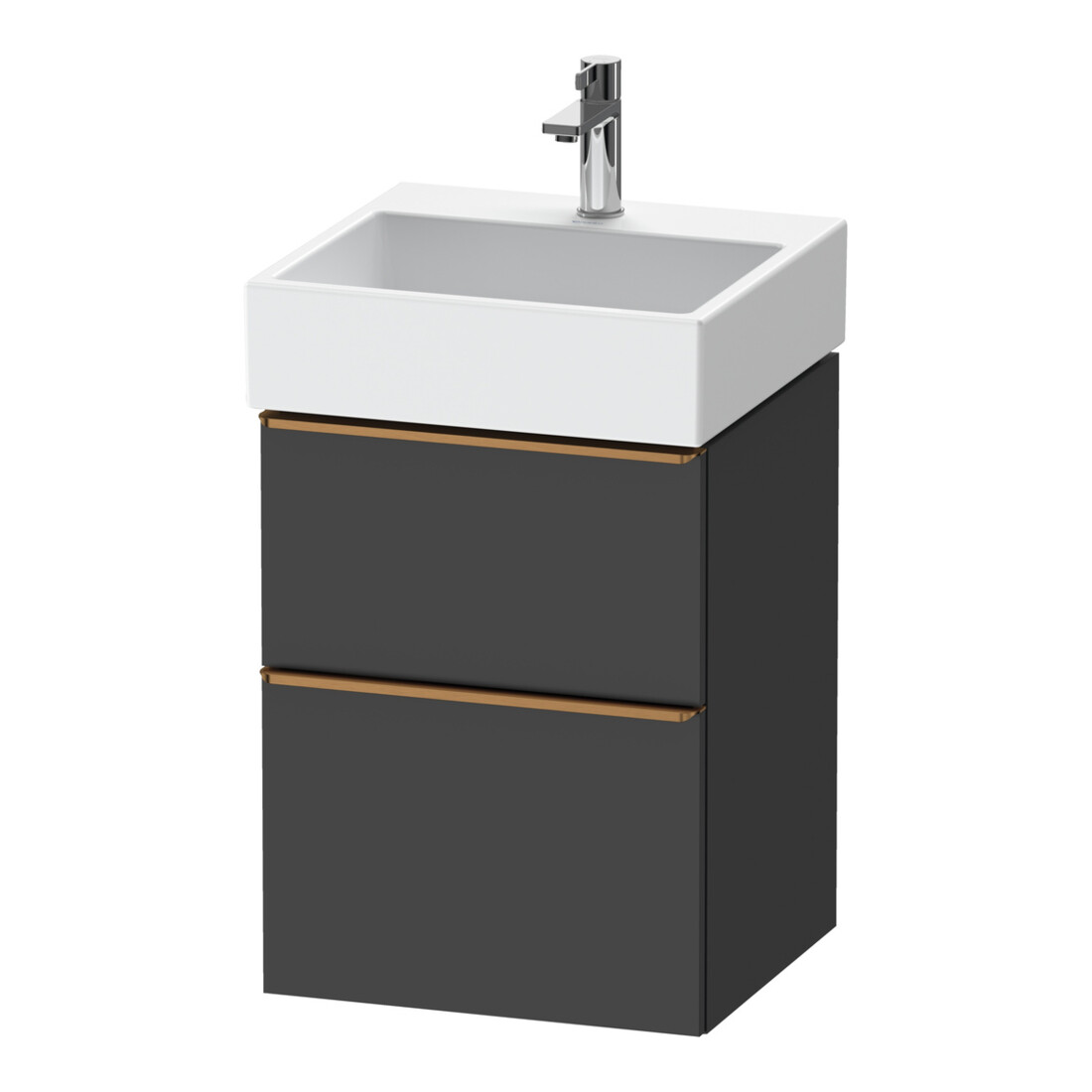 Duravit Meuble sous-lavabo D-Neo 48,4x44,2 cm, gris, 1 porte, 1 tiroir