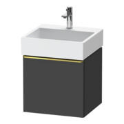 Duravit Meuble sous lavabo D-Neo 48,4x44,2 cm, gris brillant, 1 tiroir, suspendu-1