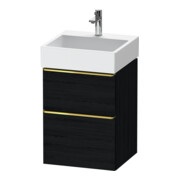 Duravit Meuble sous-lavabo D-Neo 48,4x44,2 cm, gris perle/écru, 1 porte, 1 tiroir