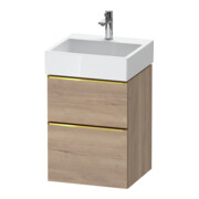 Duravit Meuble sous-lavabo D-Neo 48,4x44,2 cm, gris perle/émeri, 1 porte, 1 tiroir-1