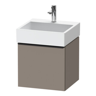 Duravit Meuble sous-lavabo D-Neo 48,4x44,2 cm, noir/Bas ma, 1 tiroir, suspendu