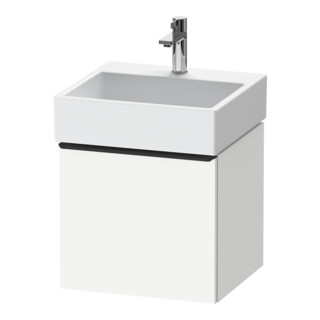 Duravit Meuble sous-lavabo D-Neo 48,4x44,2 cm, noir/blanc mat, 1 tiroir, suspendu