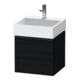 Duravit Meuble sous lavabo D-Neo 48,4x44,2 cm, noir/blanc oeuf, 1 tiroir, suspendu-1