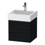 Duravit Meuble sous lavabo D-Neo 48,4x44,2 cm, noir/blanc oeuf, 1 tiroir, suspendu