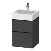 Duravit Meuble sous-lavabo D-Neo 48,4x44,2 cm, noir/Grap m, 1 porte, 1 tiroir