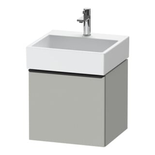 Duravit Meuble sous-lavabo D-Neo 48,4x44,2 cm, noir/gris mat, 1 tiroir, suspendu