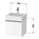 Duravit Meuble sous lavabo D-Neo 48,4x44,2cm, blanc brillant, 1 tiroir, suspendu-5