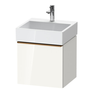 Duravit Meuble sous lavabo D-Neo 48,4x44,2cm, blanc/gris brillant, 1 tiroir, suspendu