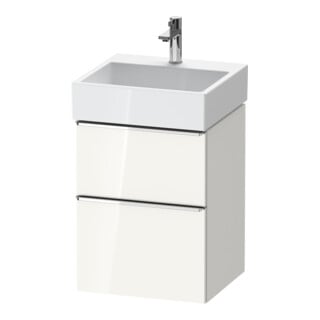 Duravit Meuble sous lavabo D-Neo 48,4x44,2cm, laqué brillant, 1 tiroir, 1 coulissant